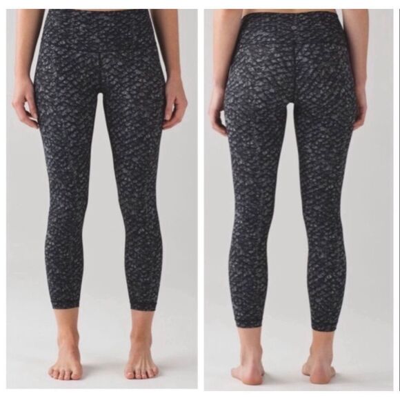 Lululemon High Times Pant (Nulux) Iridescent Multi Black Size 12 - Picture 3 of 11